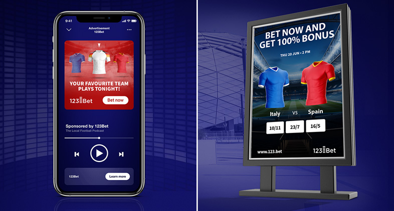 Decorative ads audio DOOH